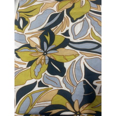 Viscose Estampada Floral Verde corte 10 metros Viscose Estampada Floral Verde corte 10 metros