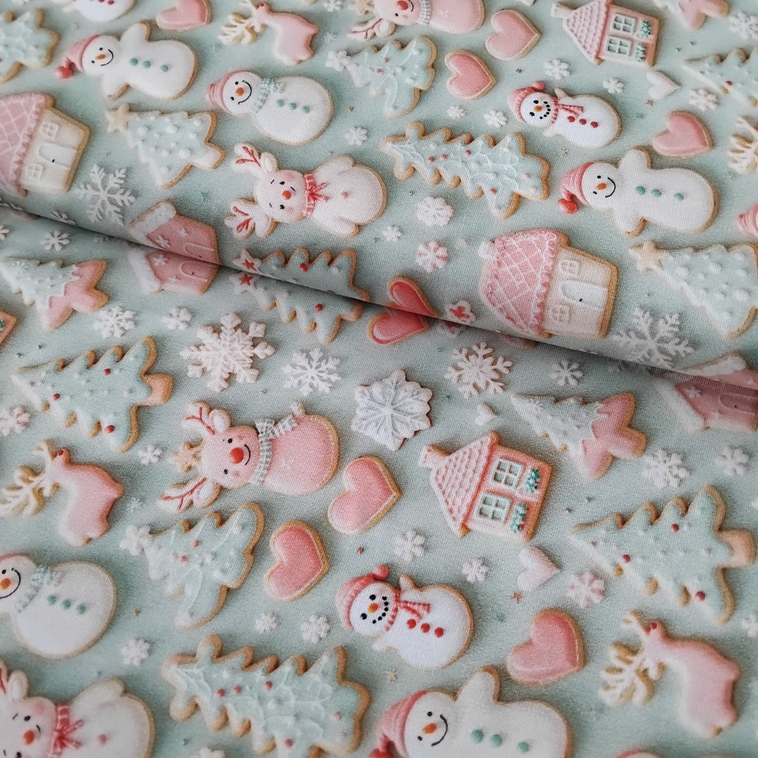 Tricoline Digital Natal Bonecos De Neve