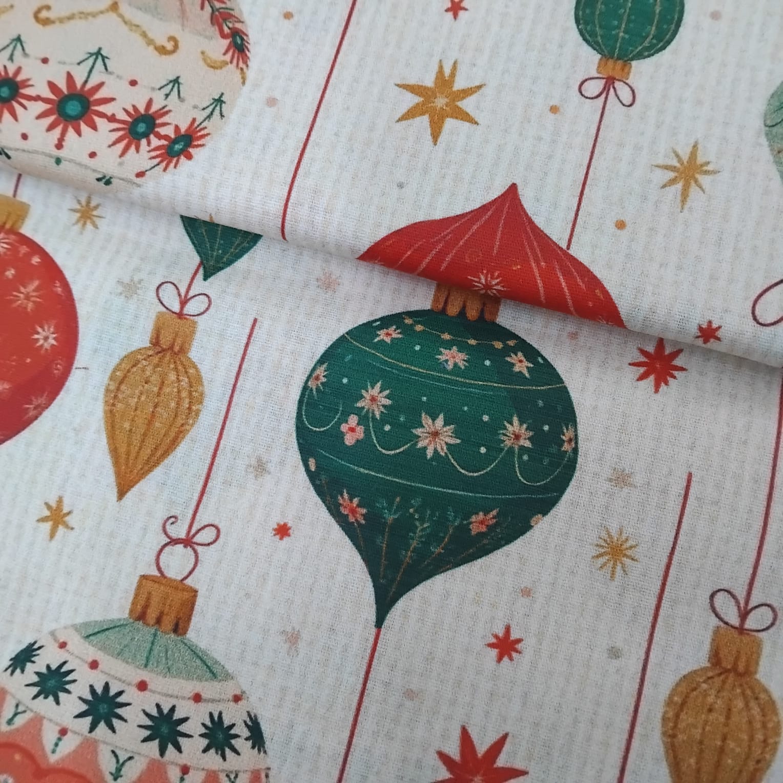 Tricoline Enfeites de Natal 