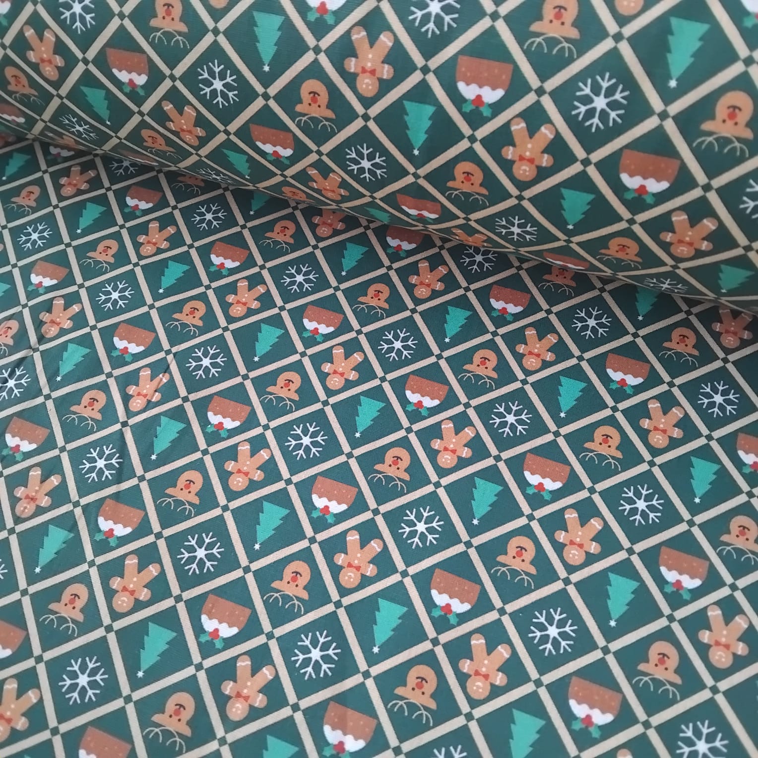 Tricoline Biscoitos de Natal Verde