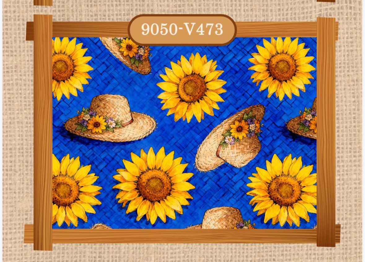 Tricoline Digital Girassol Festa Junina