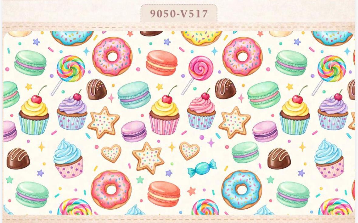 Tricoline Donuts Fundo Branco
