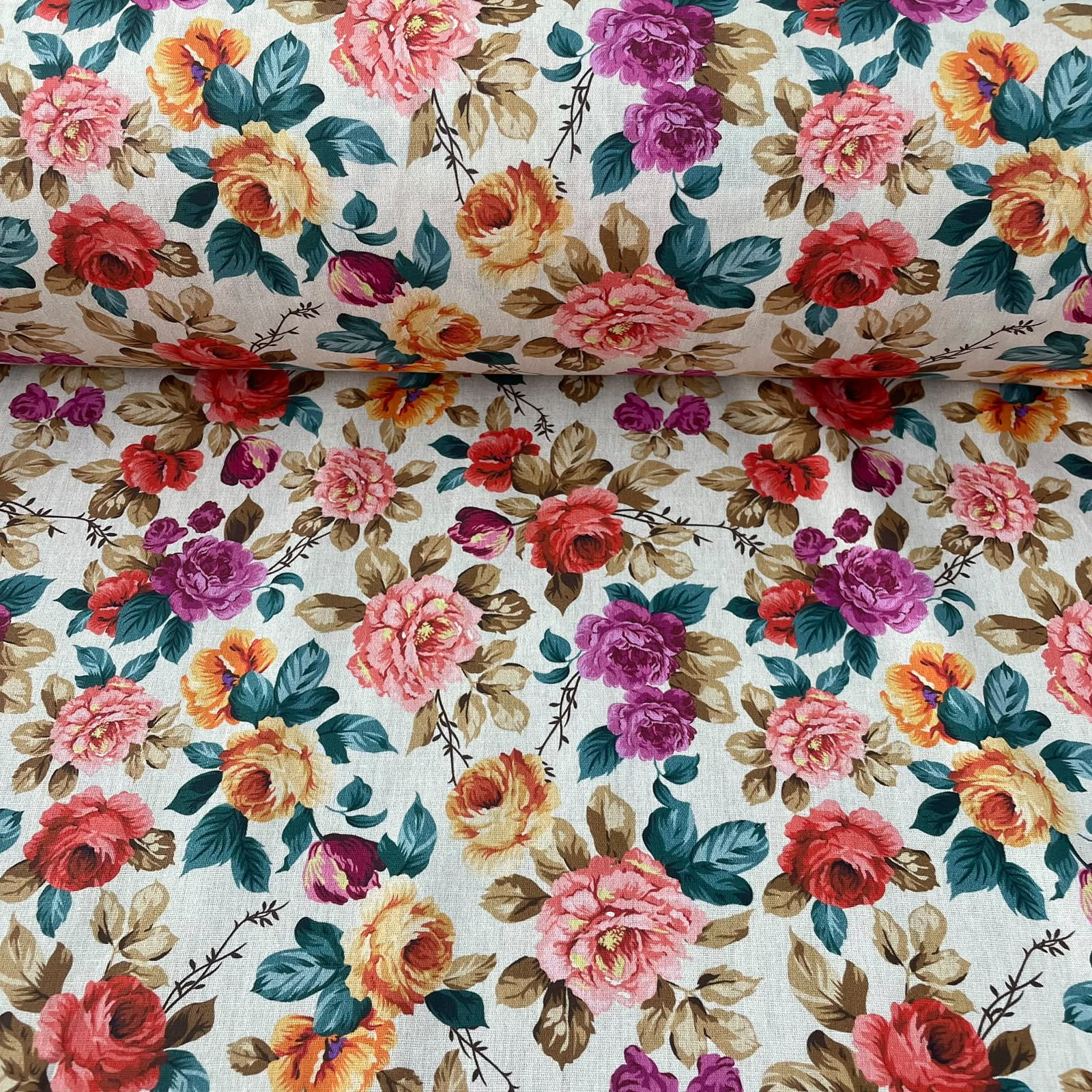 Tricoline Floral Clássico 