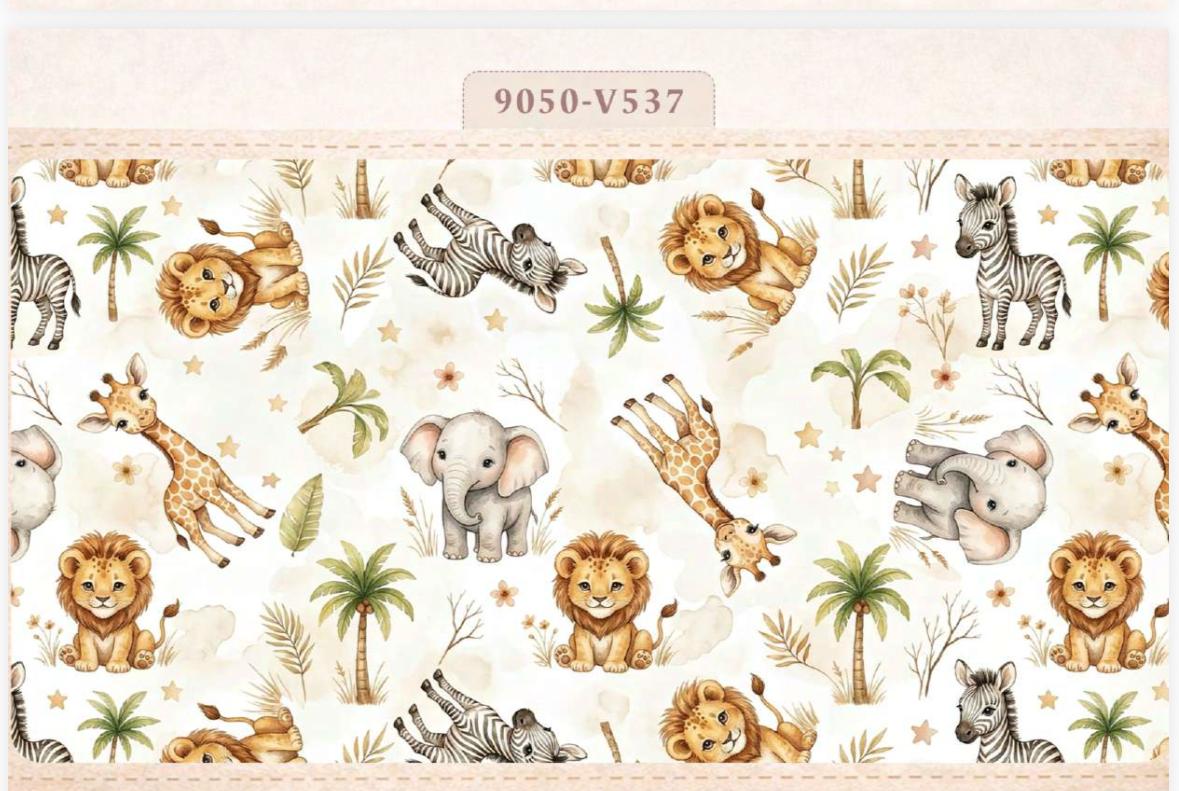 Tricoline Safari Fundo Bege