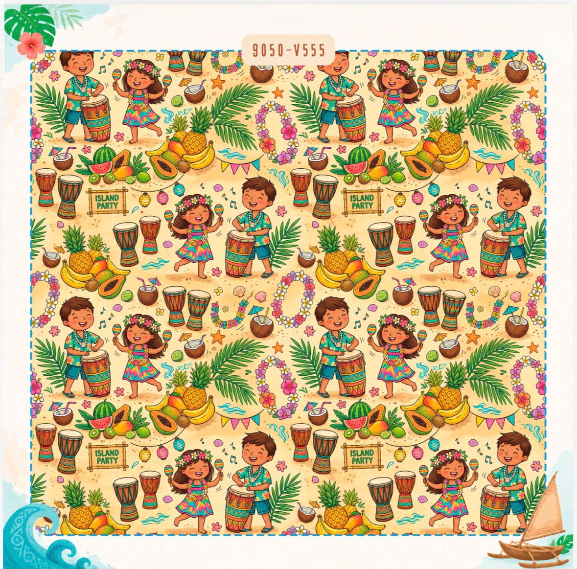 Tricoline Tambor Luau