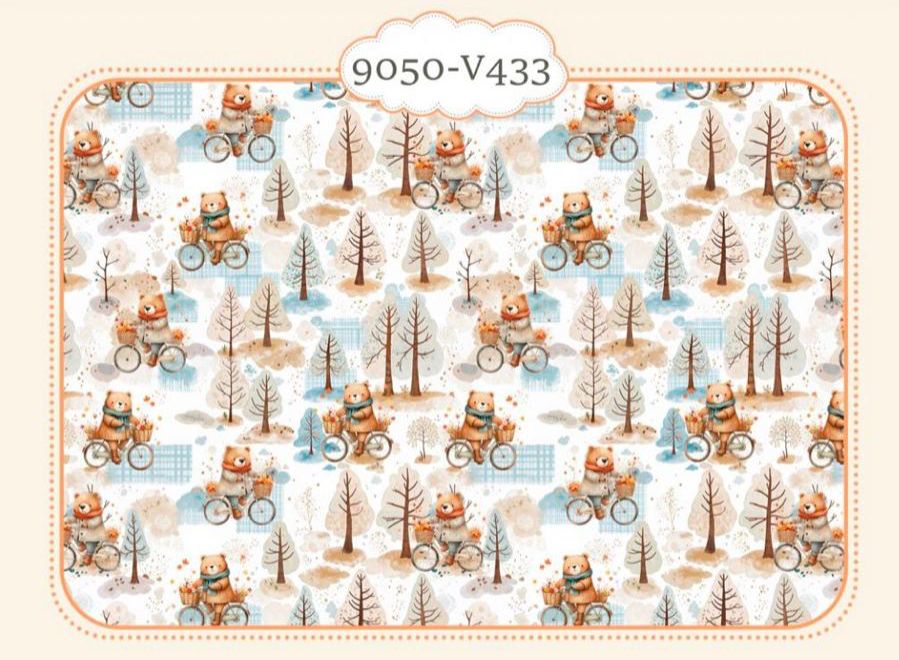 Tricoline Urso na Bicicleta 