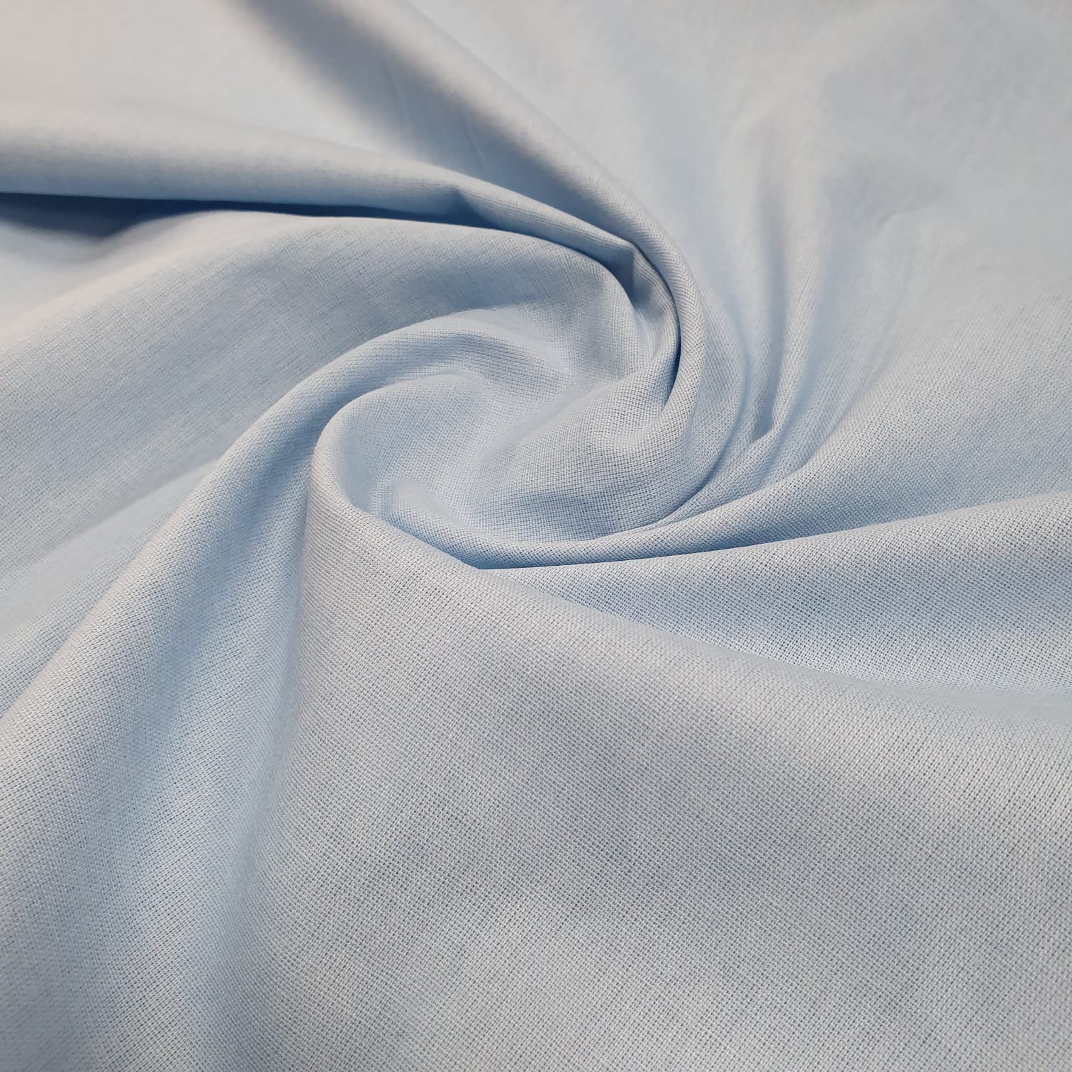 Tricoline Mista Lisa Azul BB