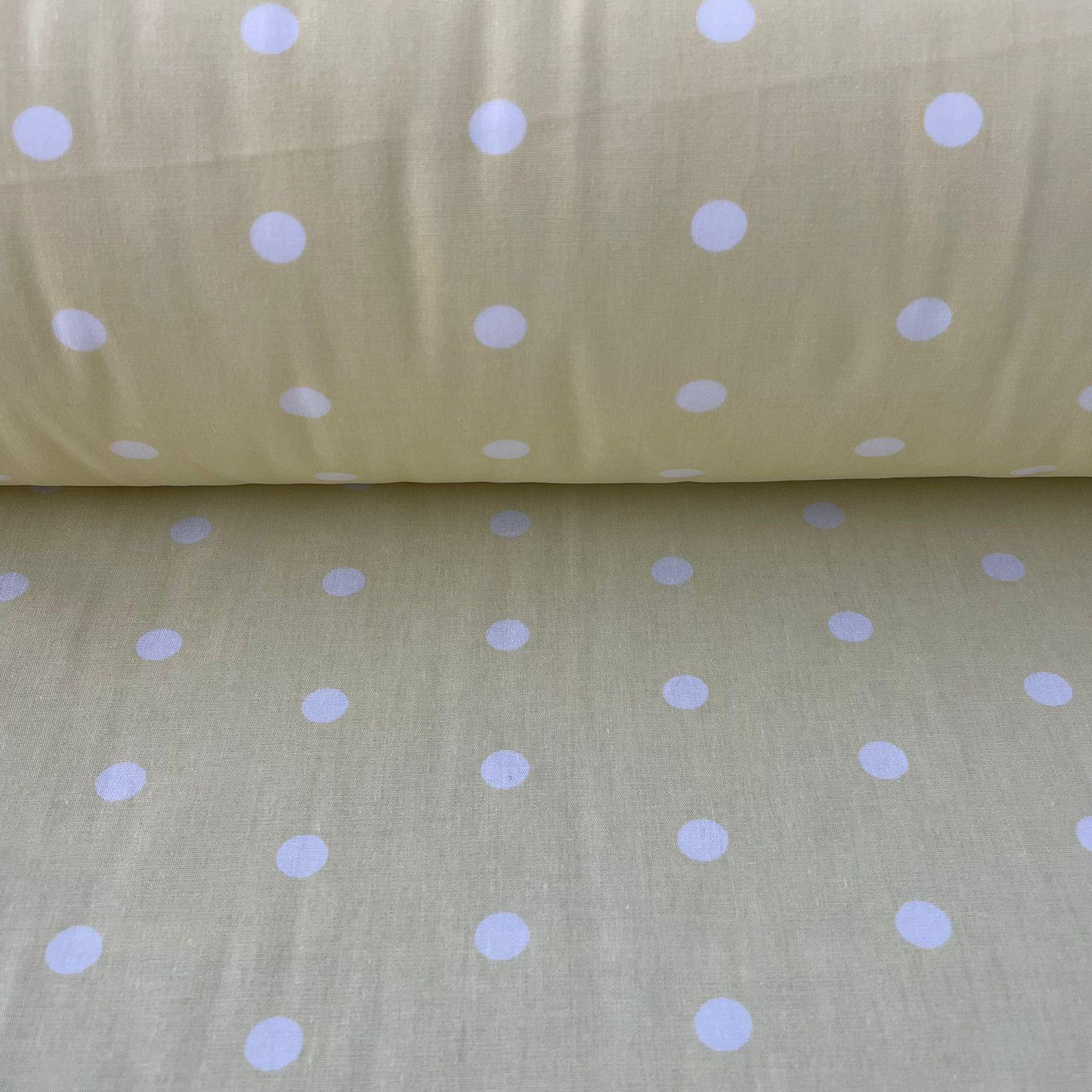 Tricoline Poá Grande  Amarelo BB