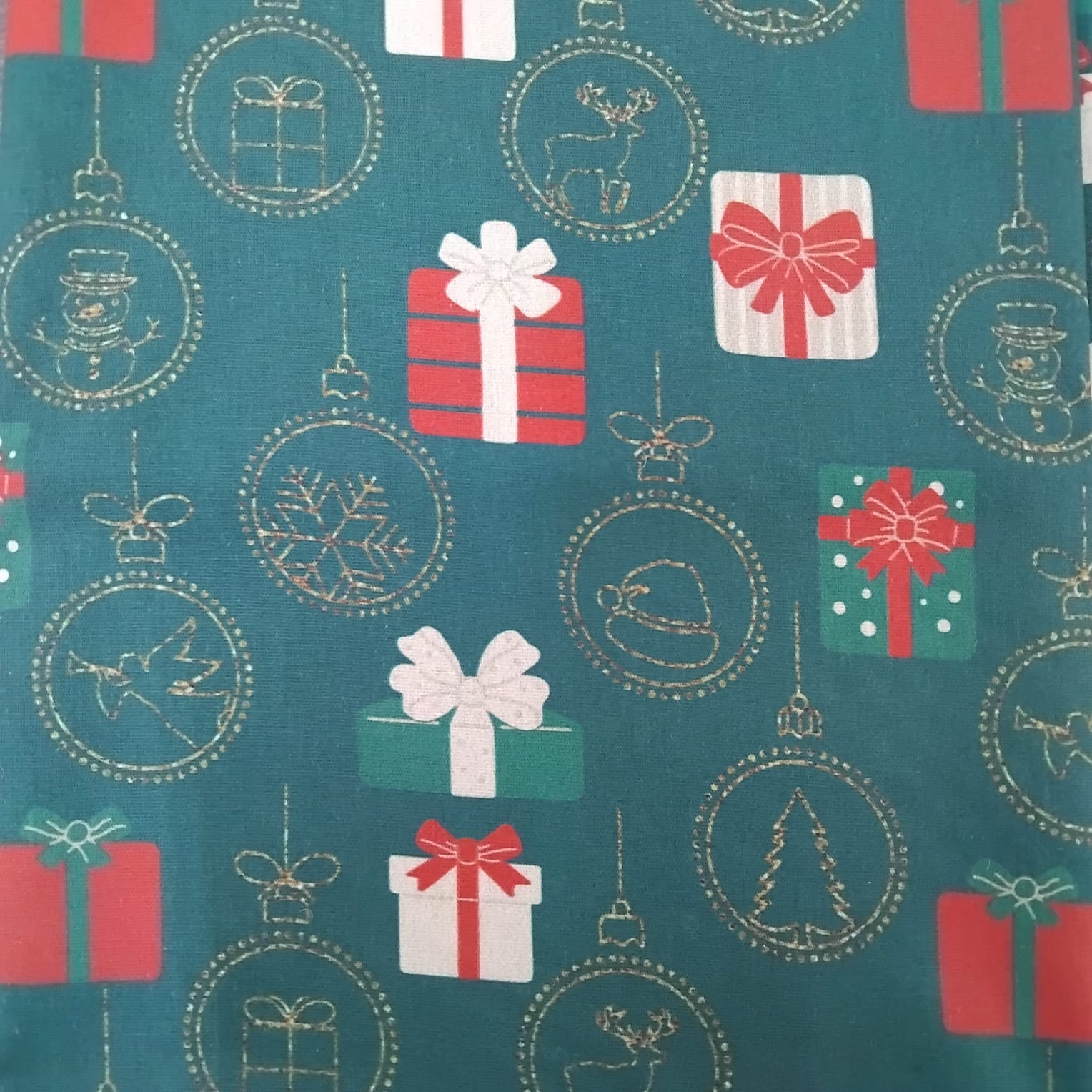 Tricoline Presentes de Natal Verde