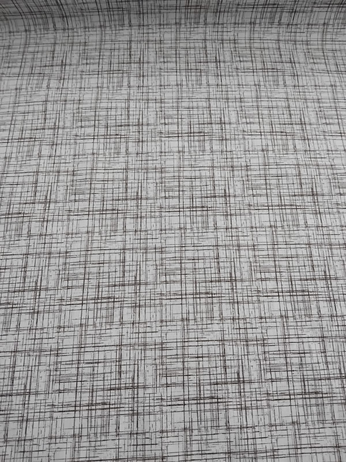 Tricoline Riscas Linho Marrom 