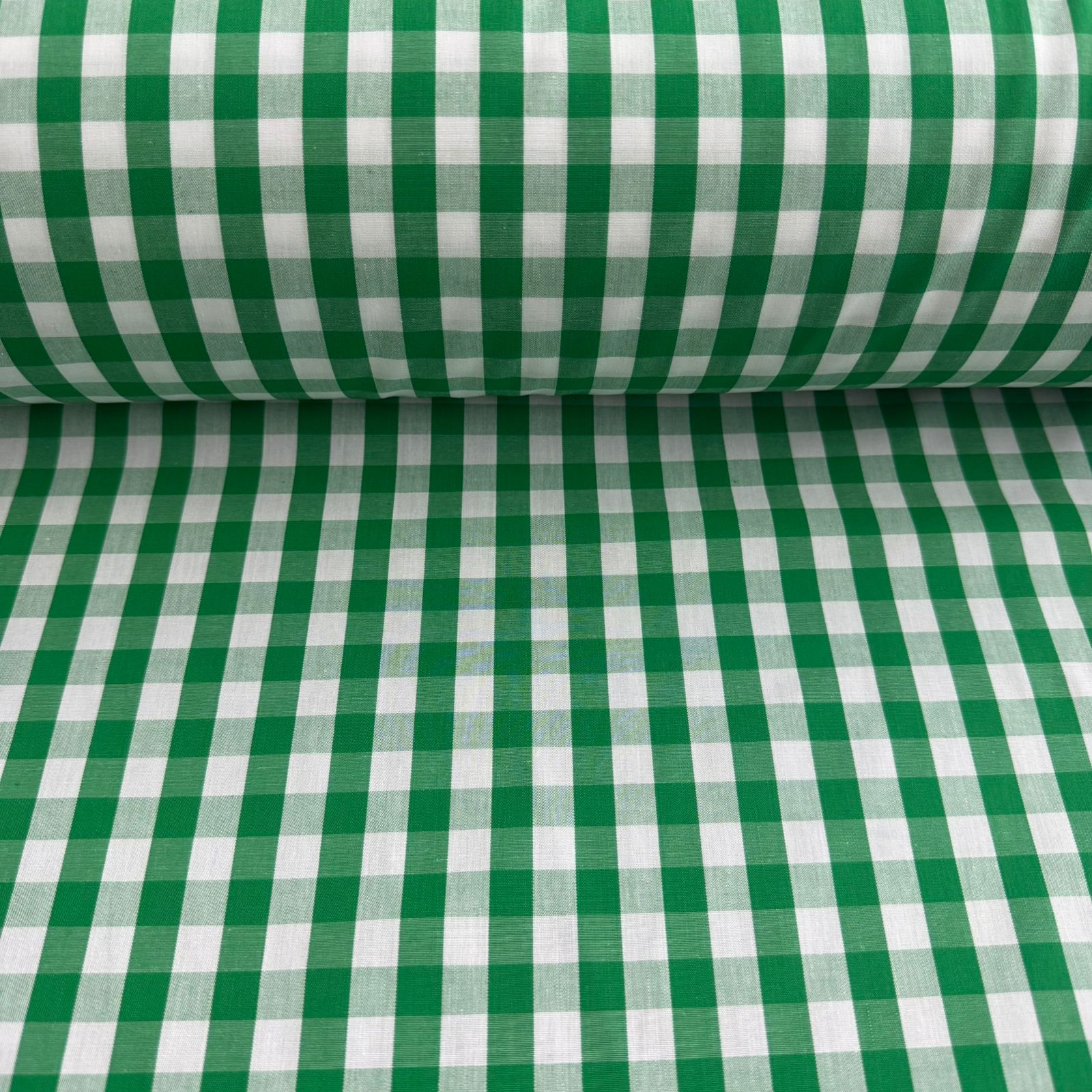 Tricoline Xadrez 1cm Fio Tinto P Verde Bandeira