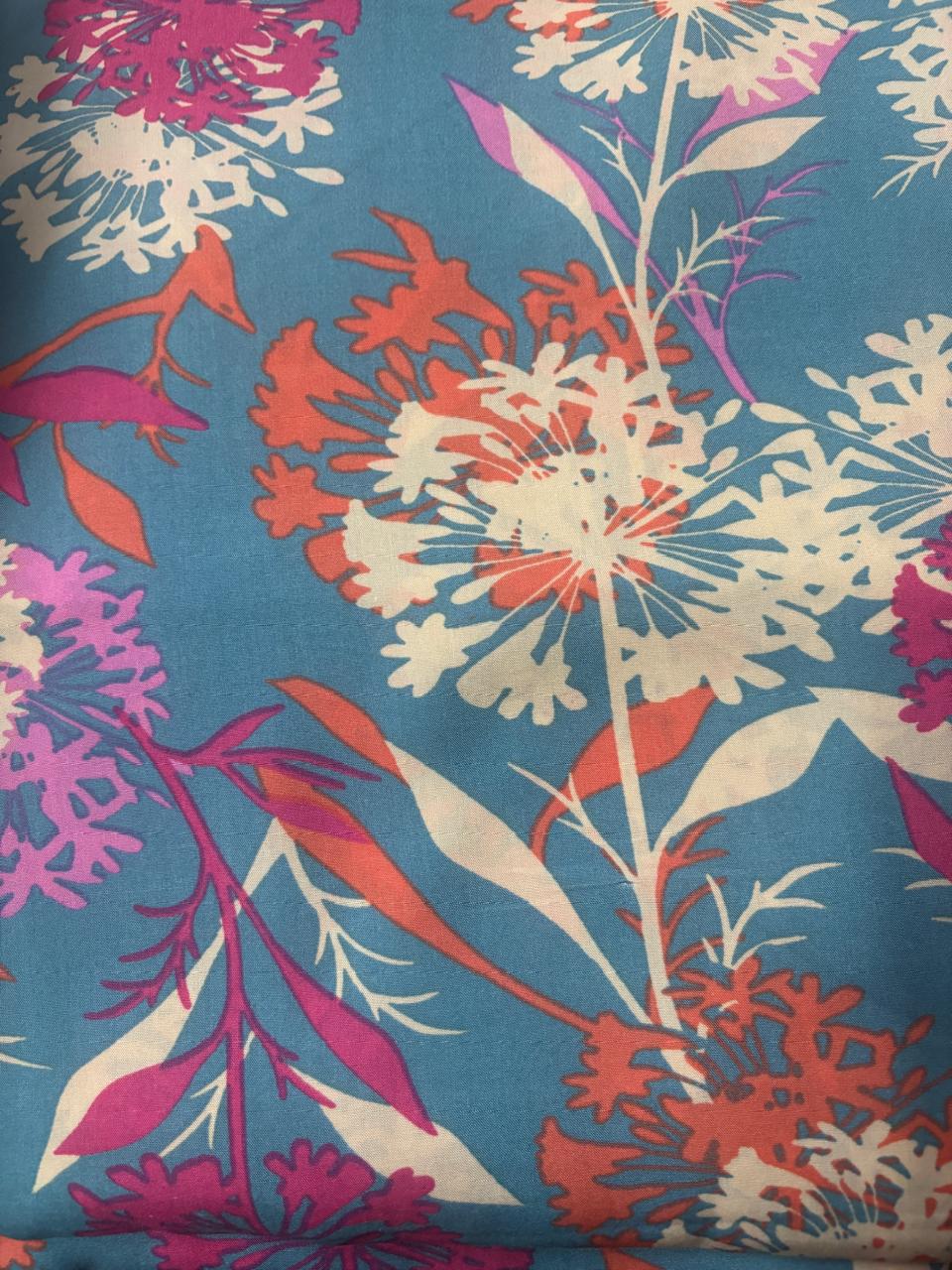 Viscose Estampada Floral 3  corte 10 metros      