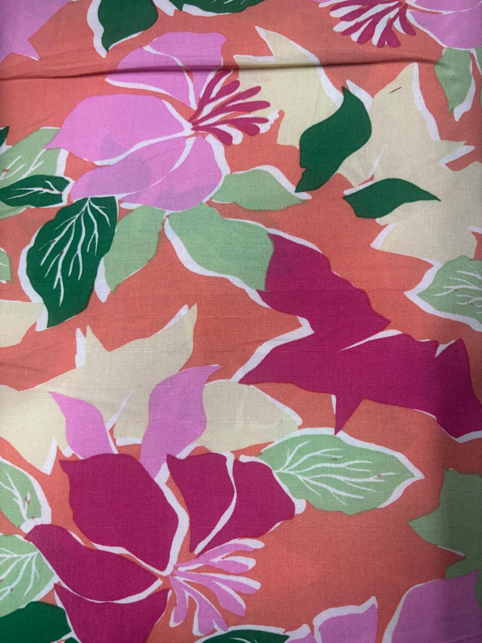 Viscose Estampada Floral  corte 10 metros    