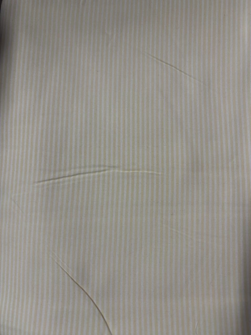 Viscose Listrada Amarelo Claro corte 10 metros